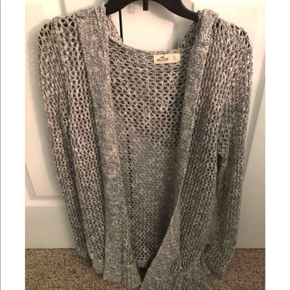 Grey Hole Cardigan
